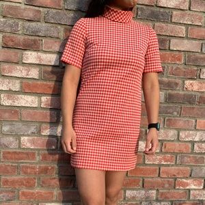60s plaid dress